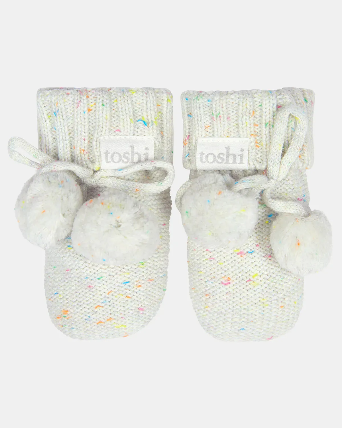 TOSHI : Organic Baby Booties - Snowflake