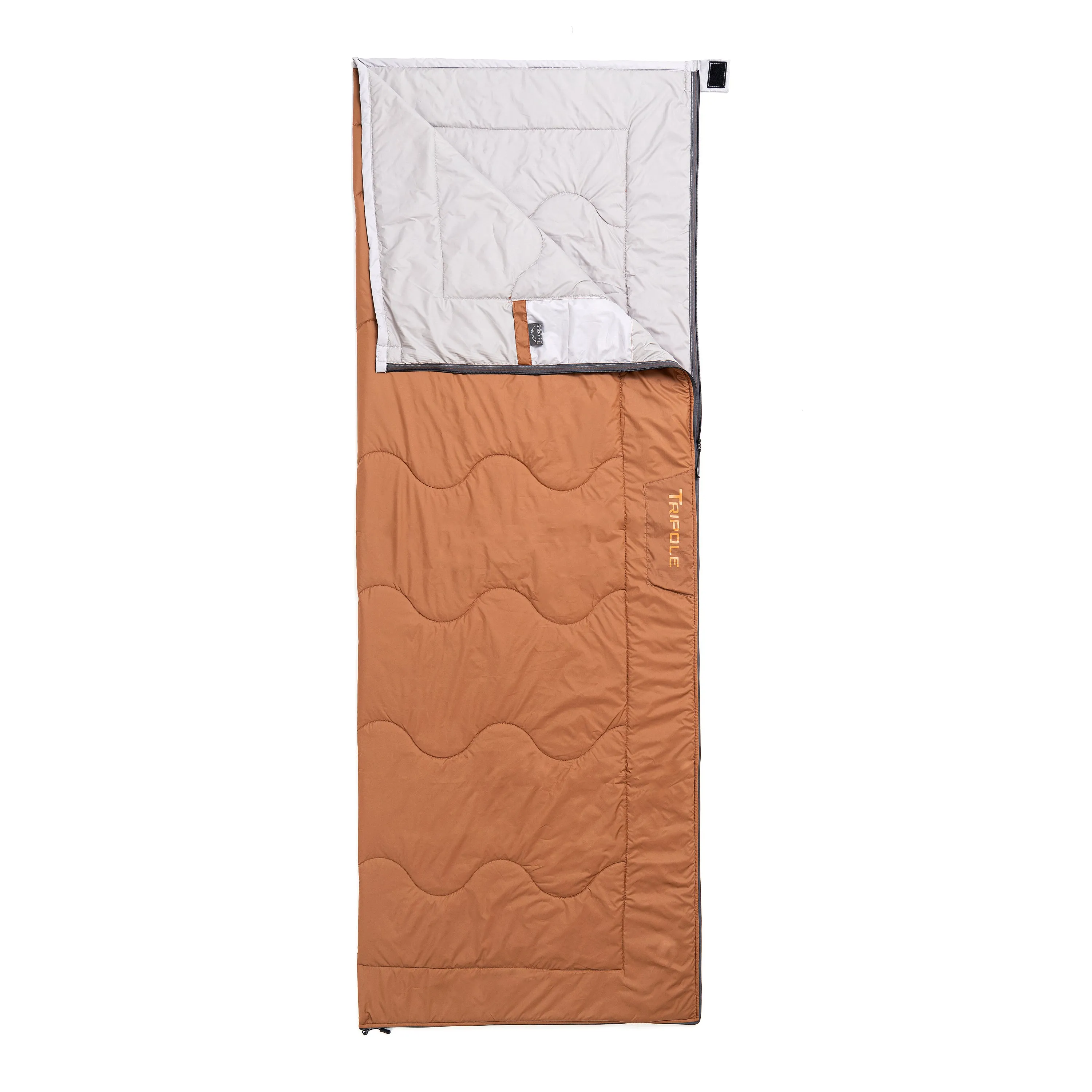 Tripole Camp Series Lightweight Sleeping Bag for Summer Camping and Hiking (Brown)