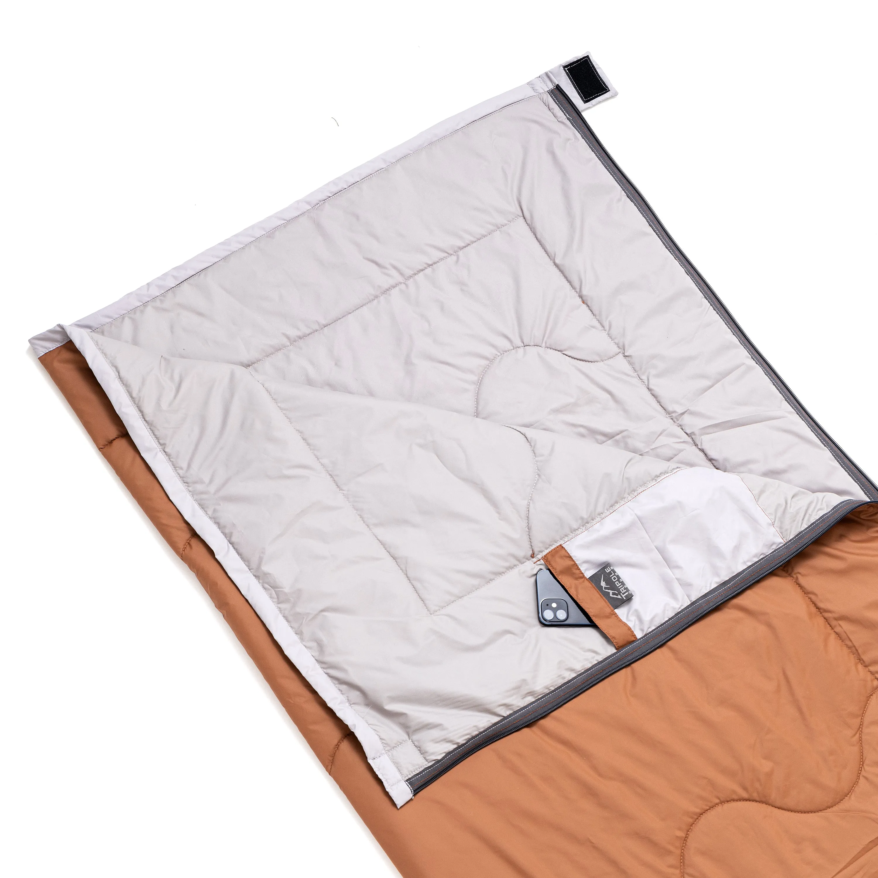 Tripole Camp Series Lightweight Sleeping Bag for Summer Camping and Hiking (Brown)