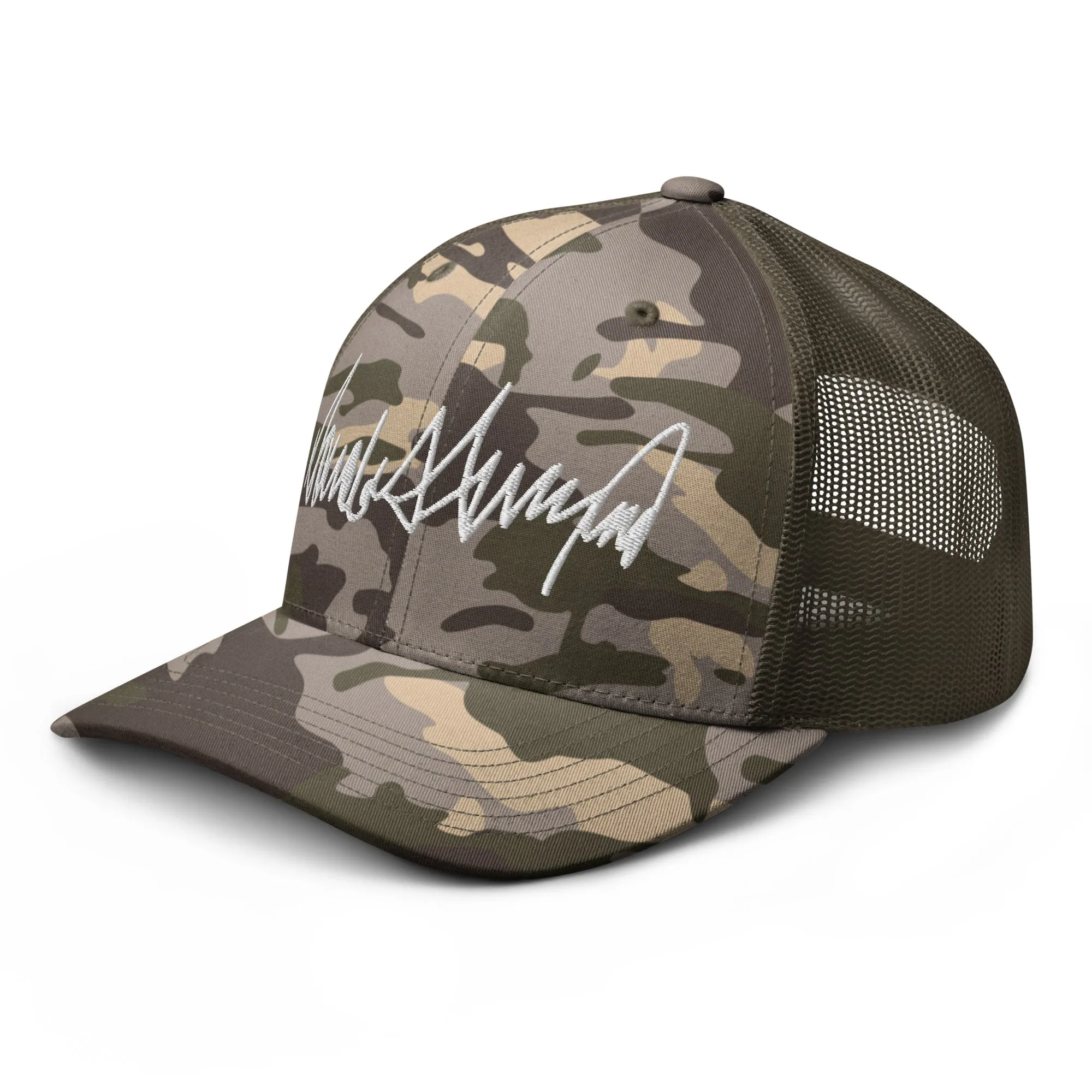 Trump Meme - Fight Fight Fight - Camouflage trucker hat