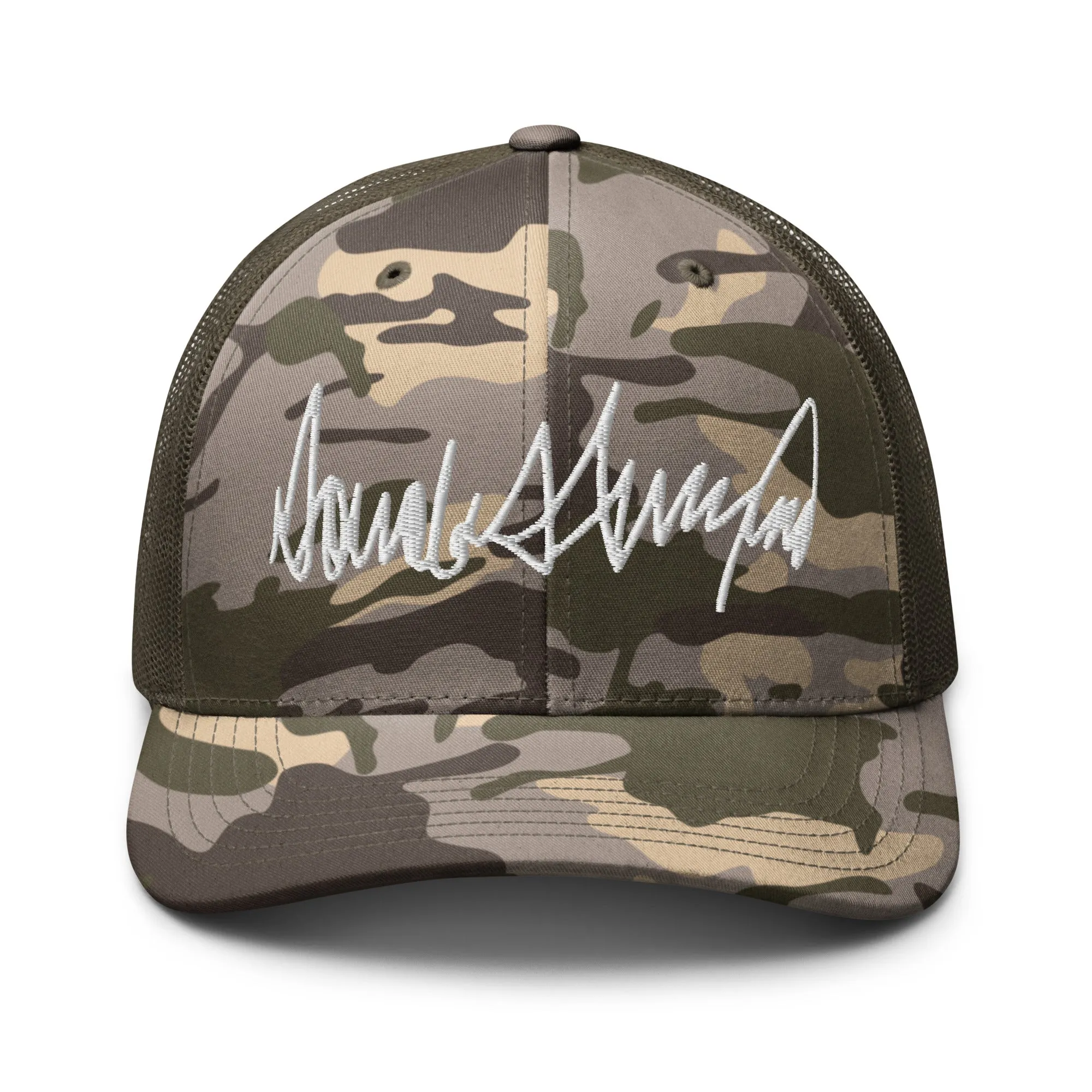Trump Meme - Fight Fight Fight - Camouflage trucker hat