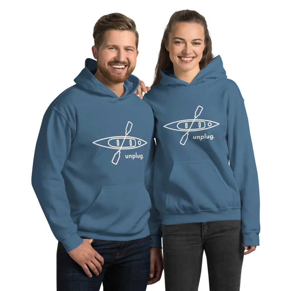 Unplug and Kayak Unisex Hoodie