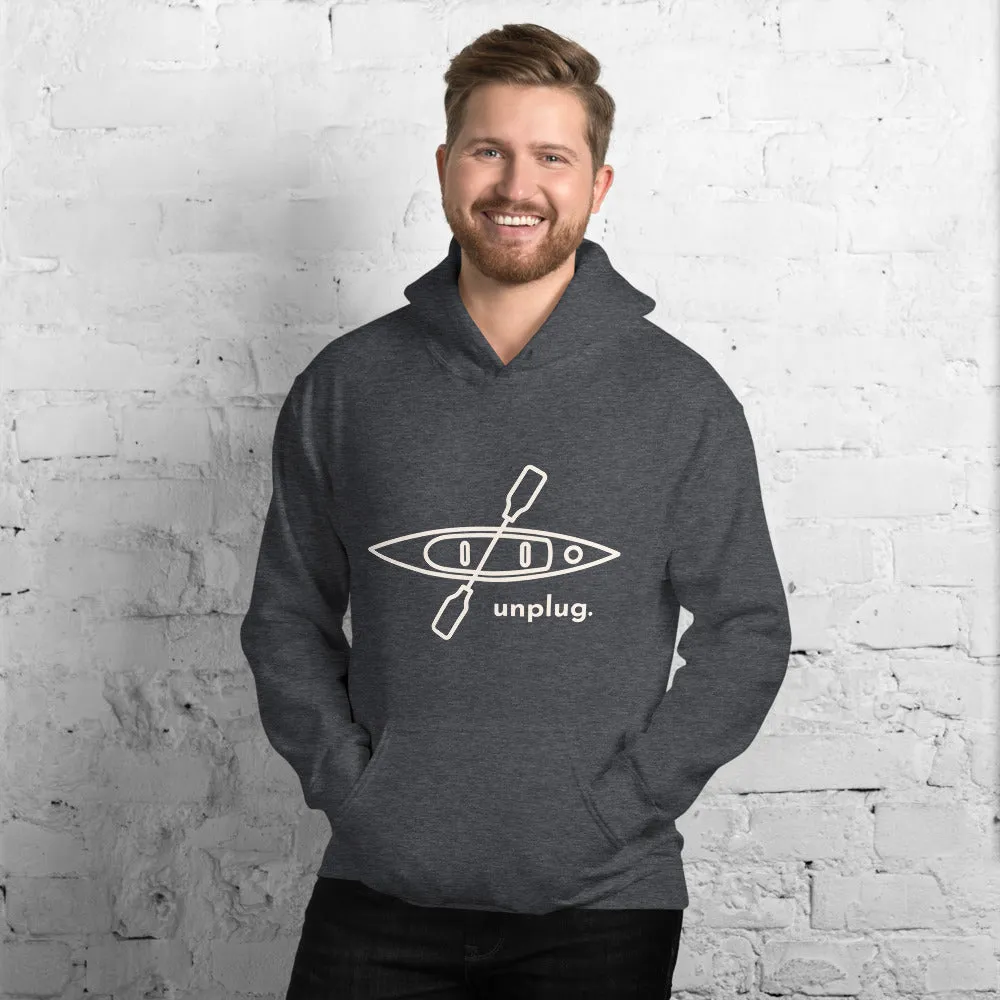 Unplug and Kayak Unisex Hoodie