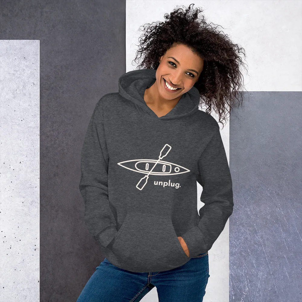 Unplug and Kayak Unisex Hoodie