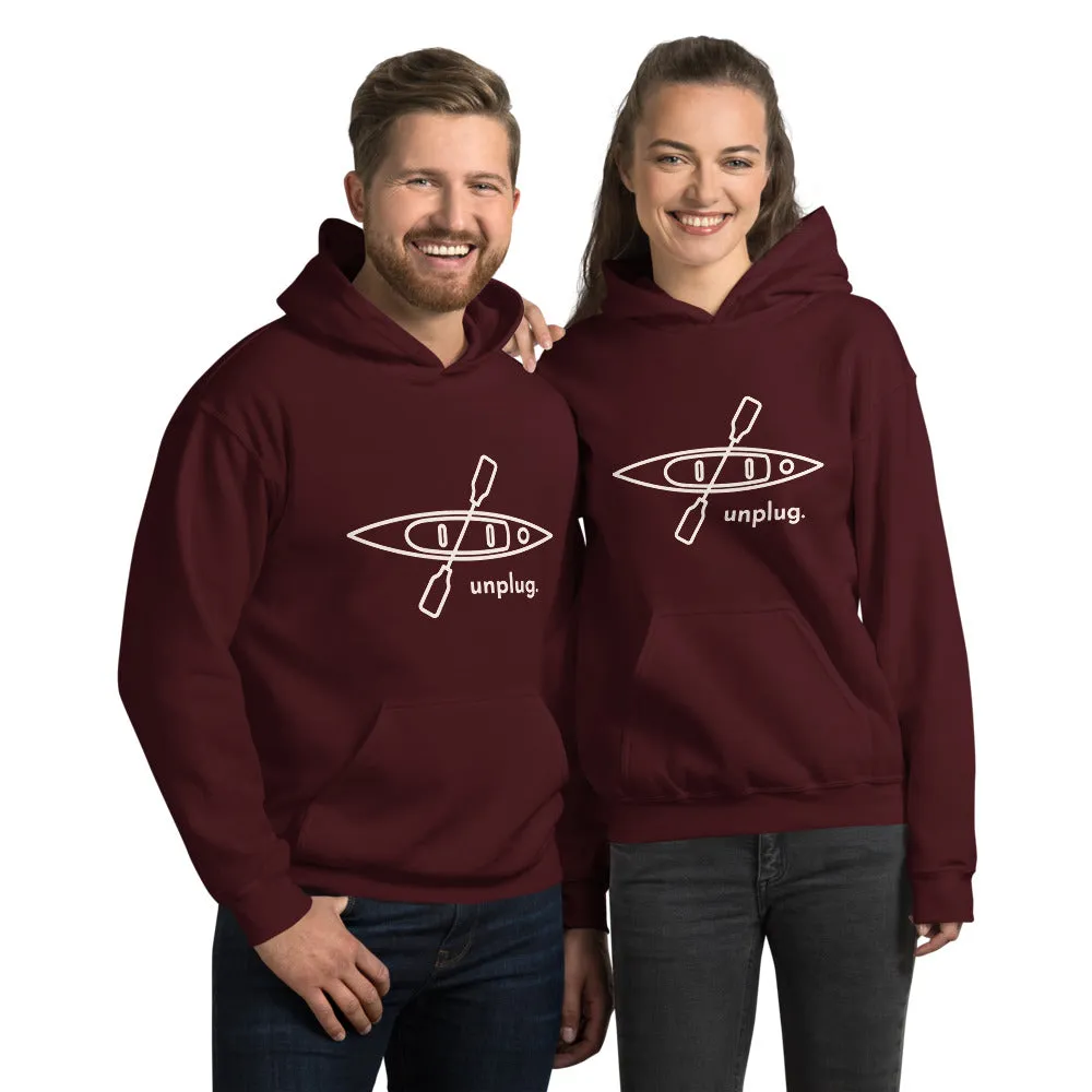 Unplug and Kayak Unisex Hoodie