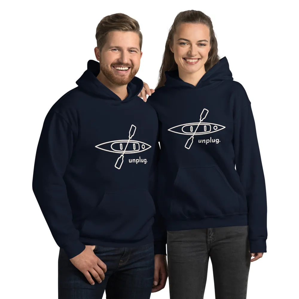 Unplug and Kayak Unisex Hoodie