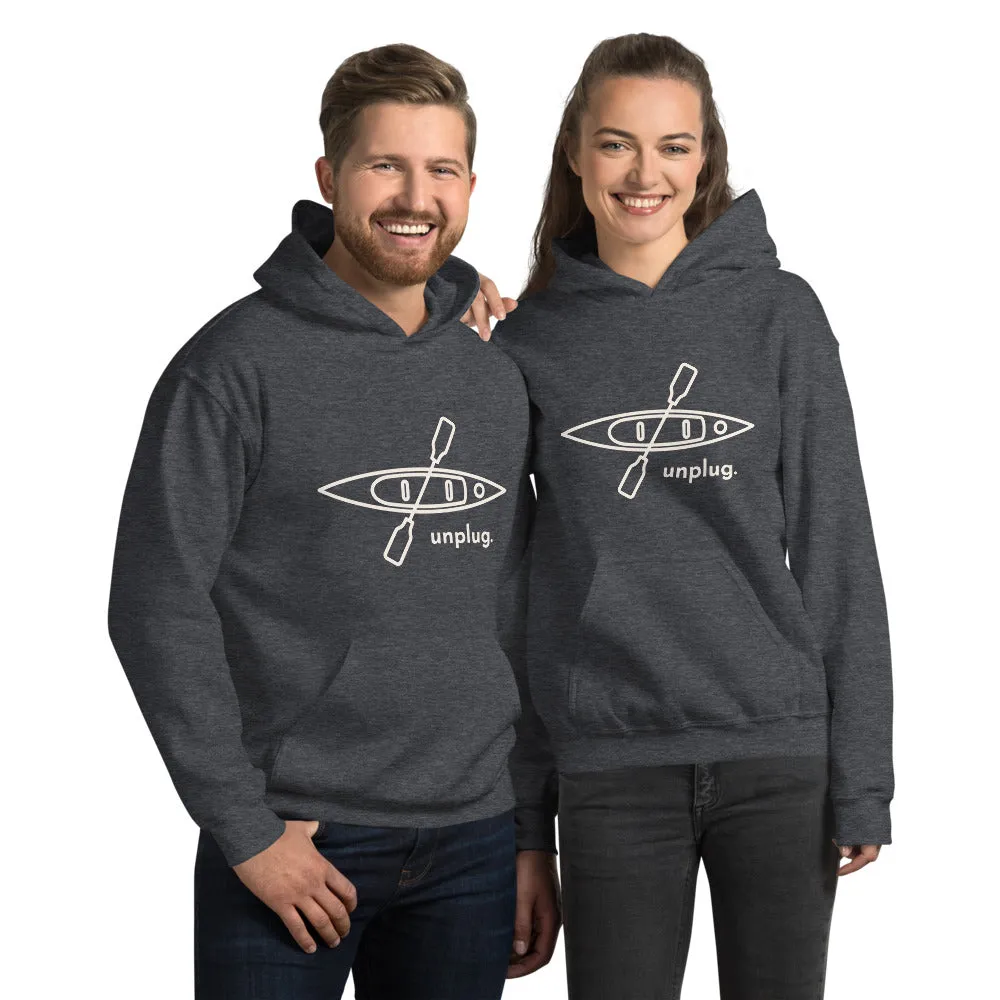 Unplug and Kayak Unisex Hoodie