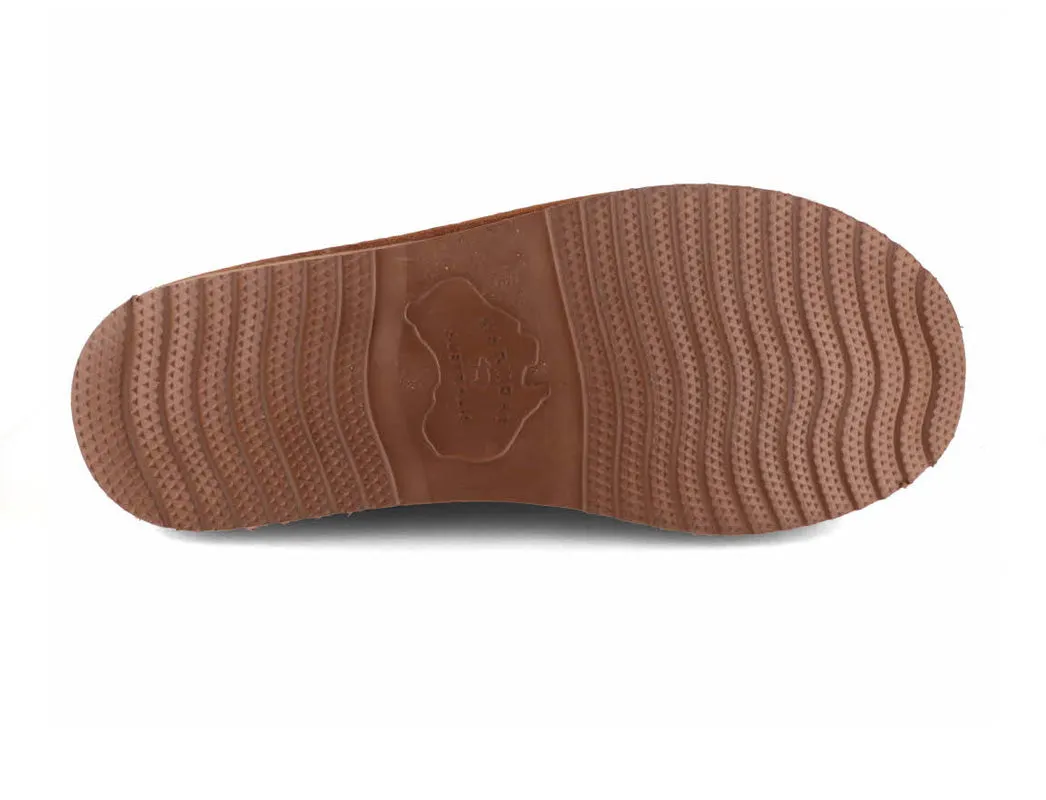 WARMBAT Men Suede Slippers 'Conner,' cognac