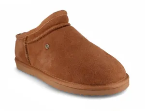 WARMBAT Men Suede Slippers 'Conner,' cognac