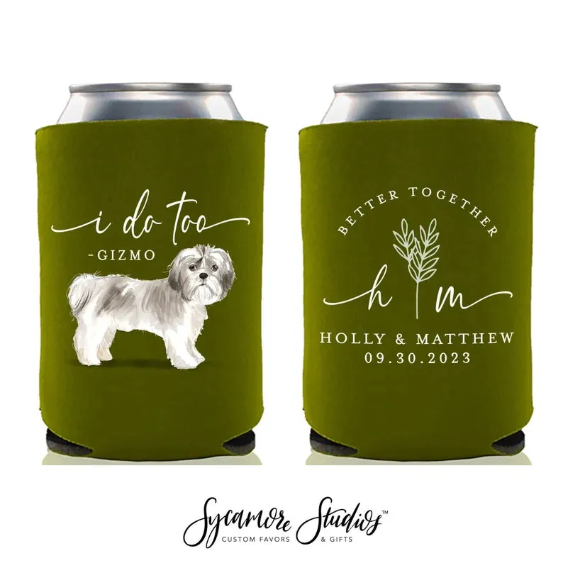 Wedding Can Cooler #23FR - Full Color - I Do Too