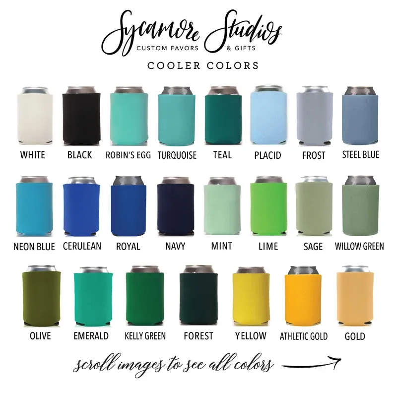 Wedding Can Cooler #23FR - Full Color - I Do Too