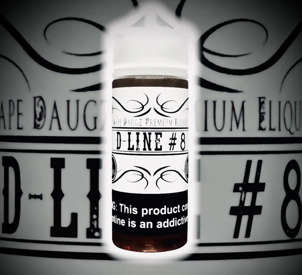 White Label: "D-Line #8" 120ml Warm Vanilla Custard
