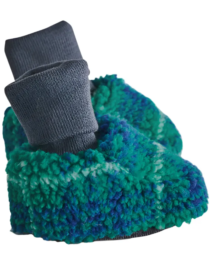 Wilderness Tartan Sherpa Baby Booties | Kip & Co