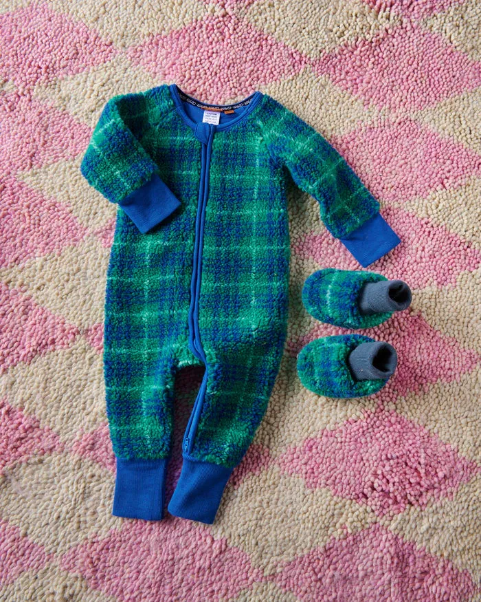 Wilderness Tartan Sherpa Baby Booties