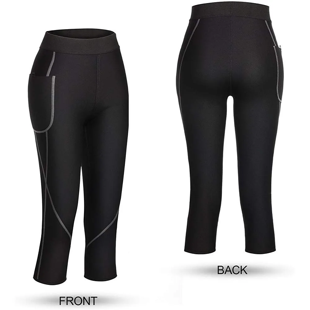 Women neoprene sauna slimming pants body shaper
