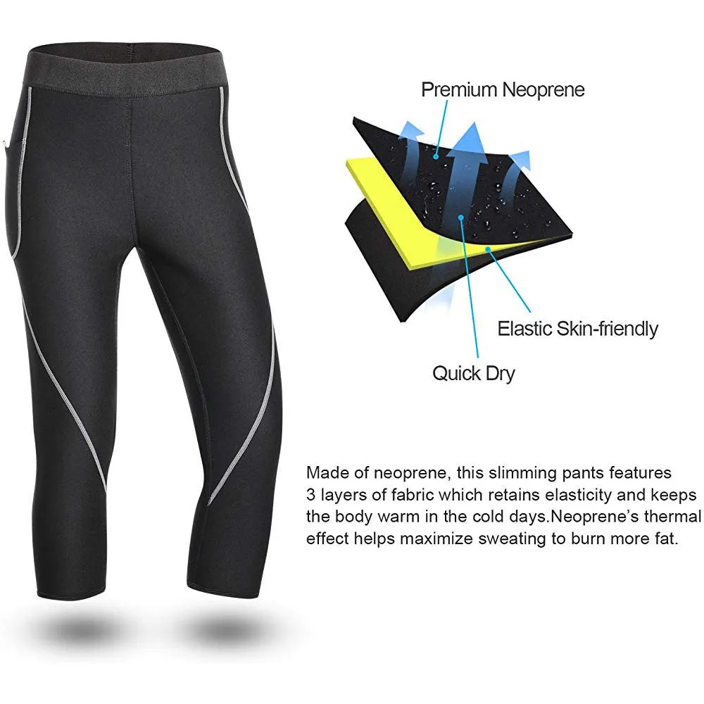Women neoprene sauna slimming pants body shaper