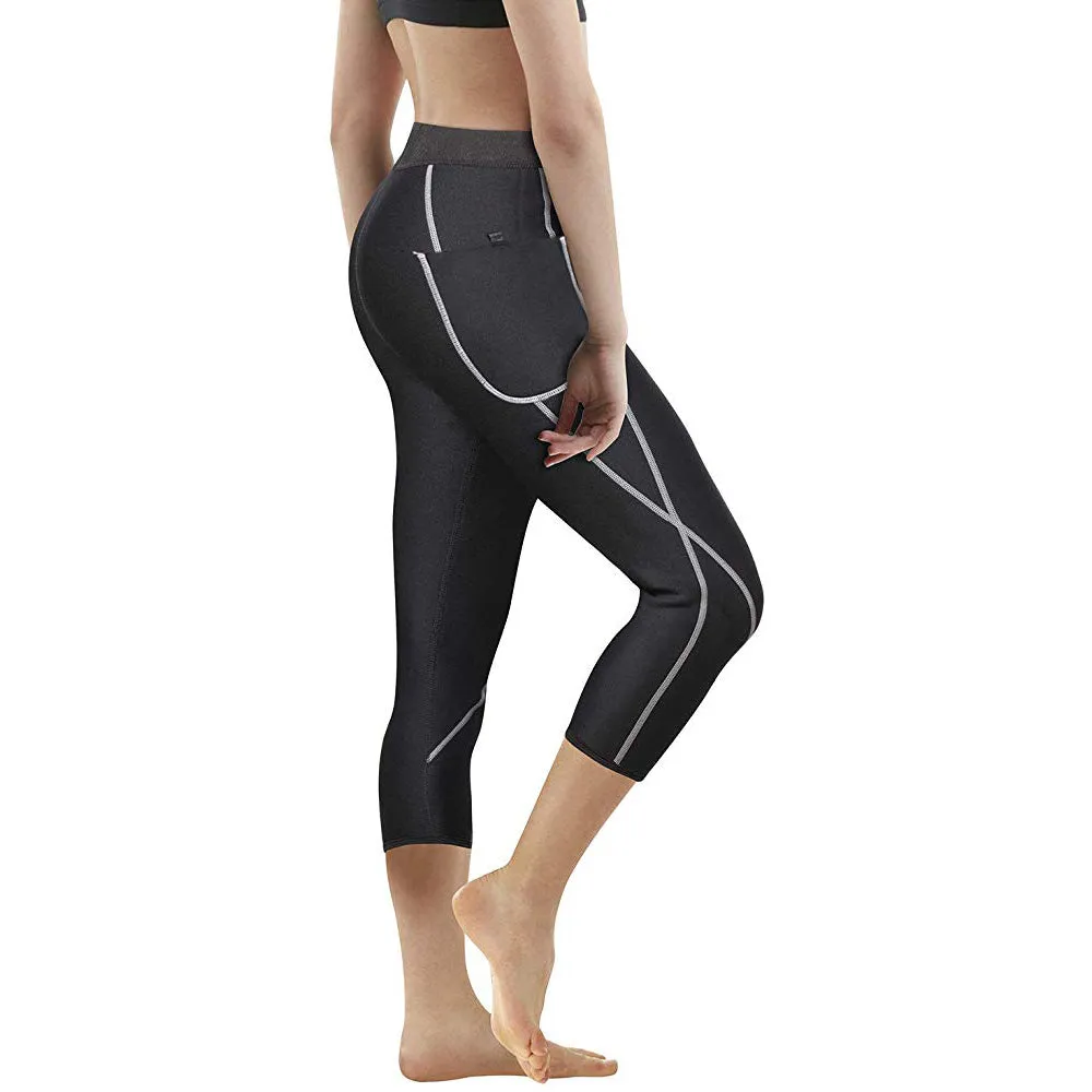 Women neoprene sauna slimming pants body shaper