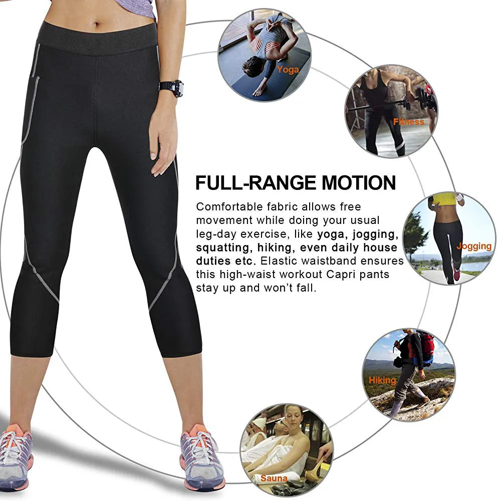 Women neoprene sauna slimming pants body shaper