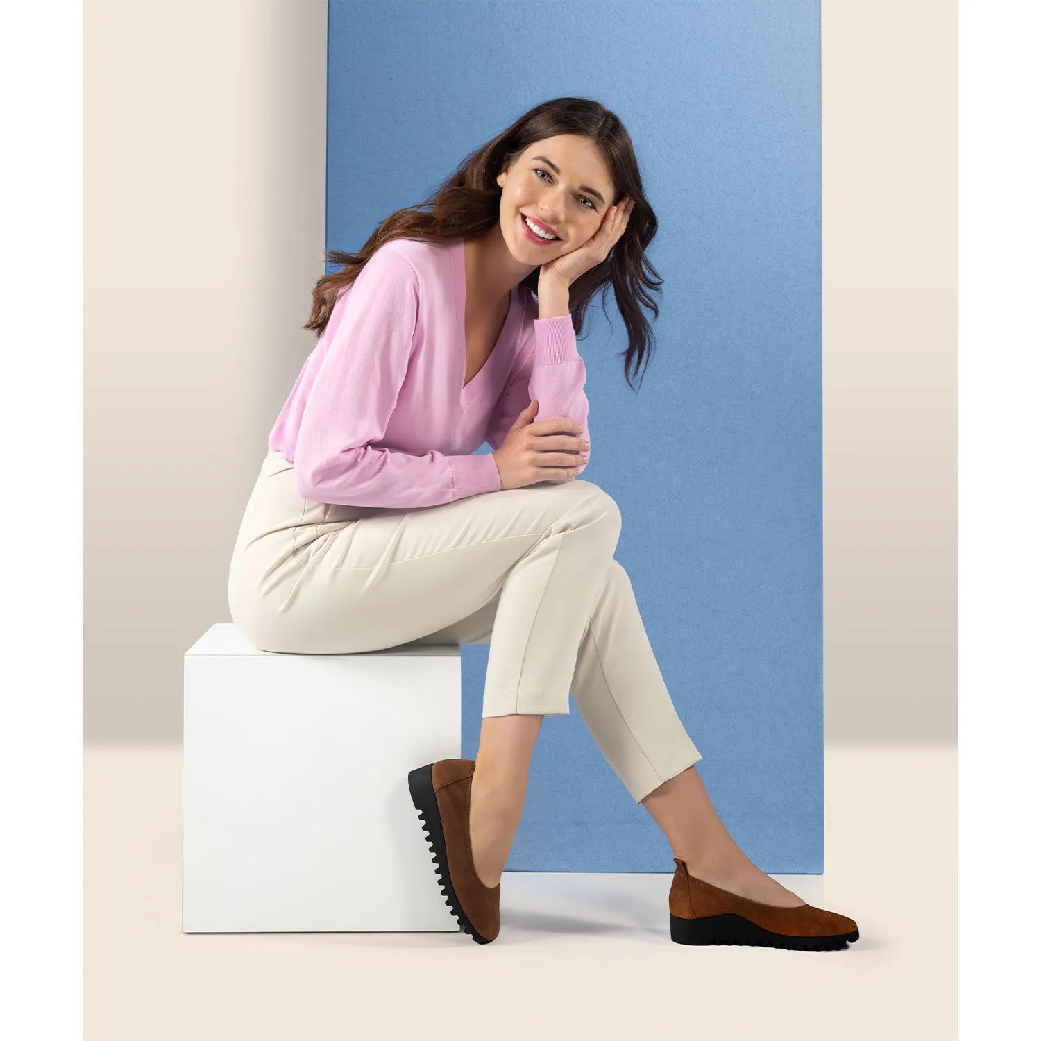 Women's Aetrex Brianna Scotch Suede