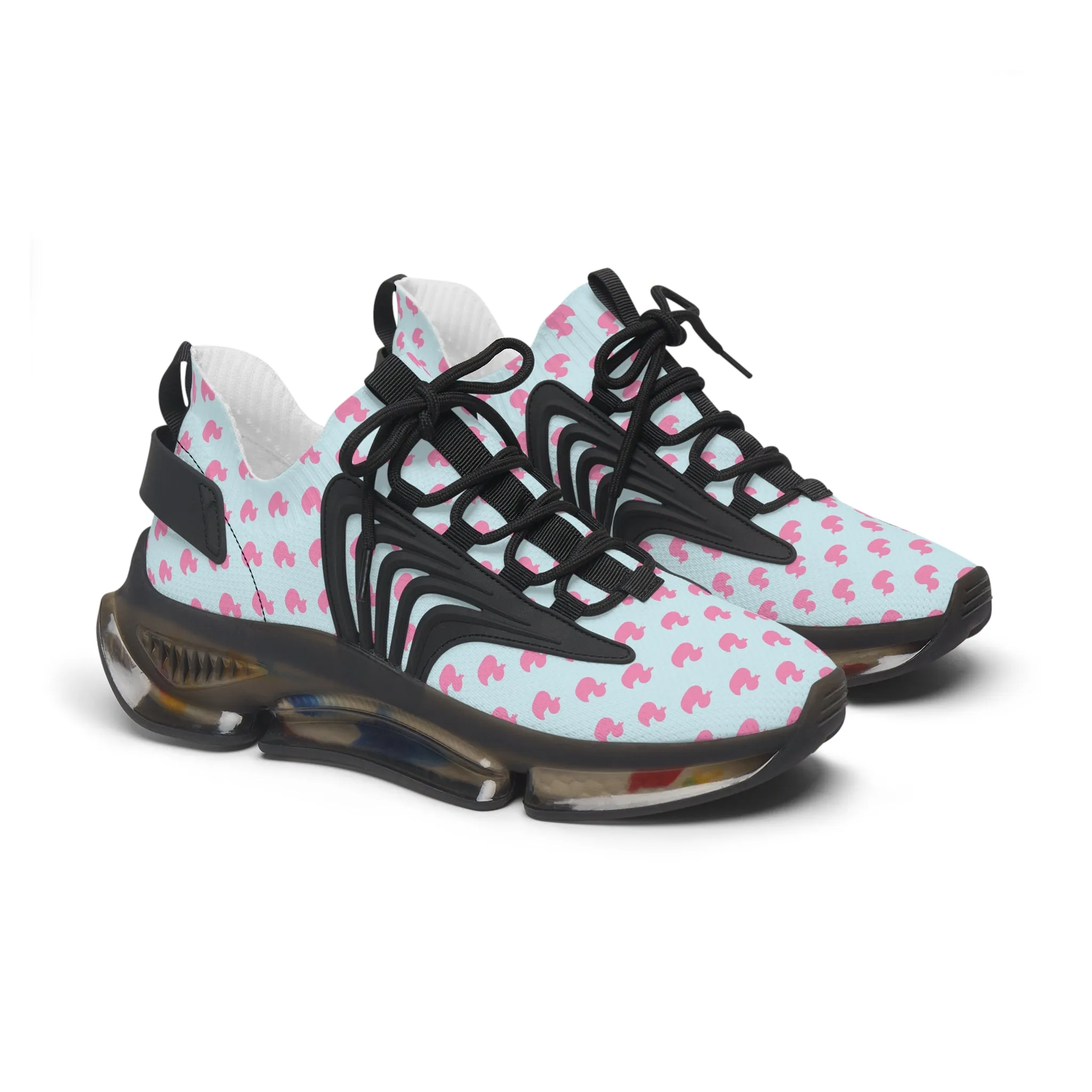 Women's Fun Duck Print Mesh Sneakers - Stylish Footwear for Active Lifestyles