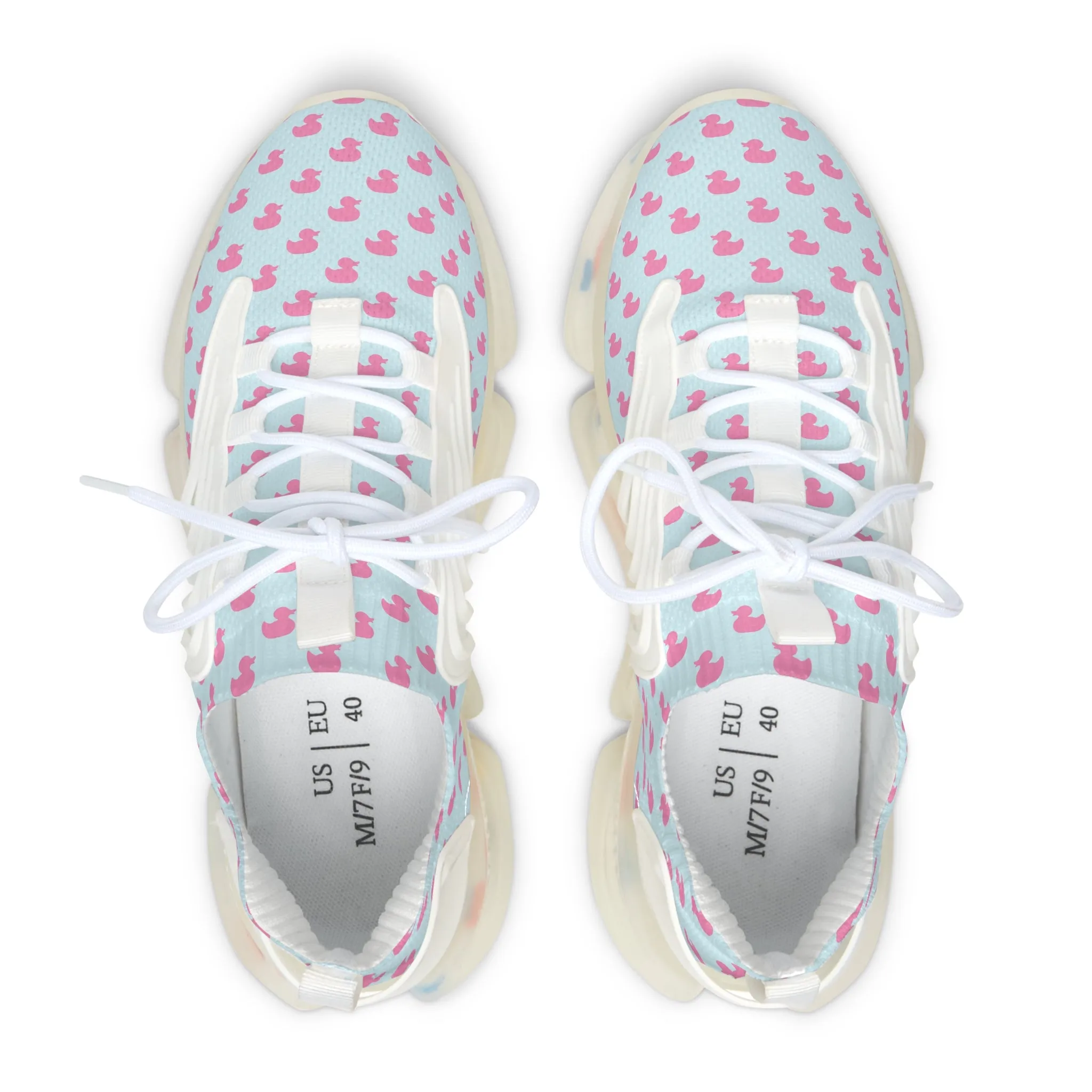 Women's Fun Duck Print Mesh Sneakers - Stylish Footwear for Active Lifestyles