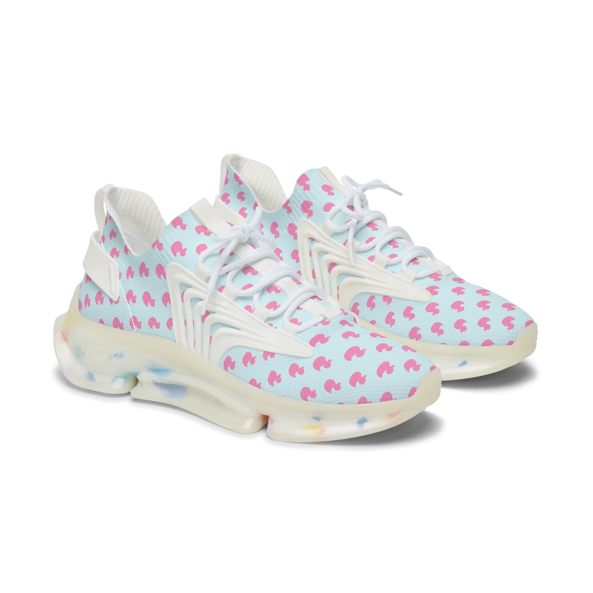 Women's Fun Duck Print Mesh Sneakers - Stylish Footwear for Active Lifestyles