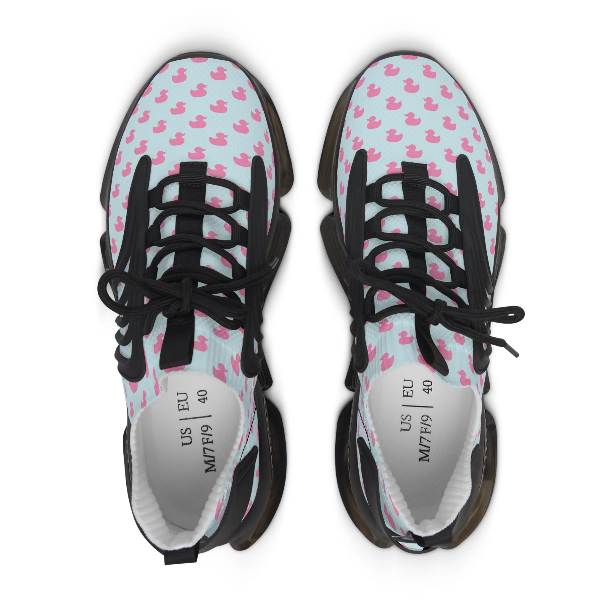 Women's Fun Duck Print Mesh Sneakers - Stylish Footwear for Active Lifestyles