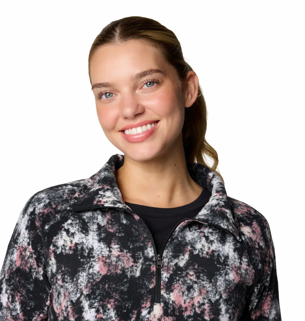 WOMEN'S GLACIAL IV PRINT 1/2 ZIP - SNOWDRIFT TIMBERWILD