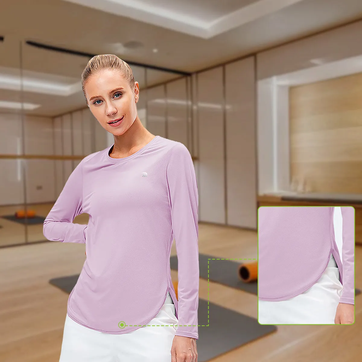 Women's UPF50  Sun Protection Yoga Shirt