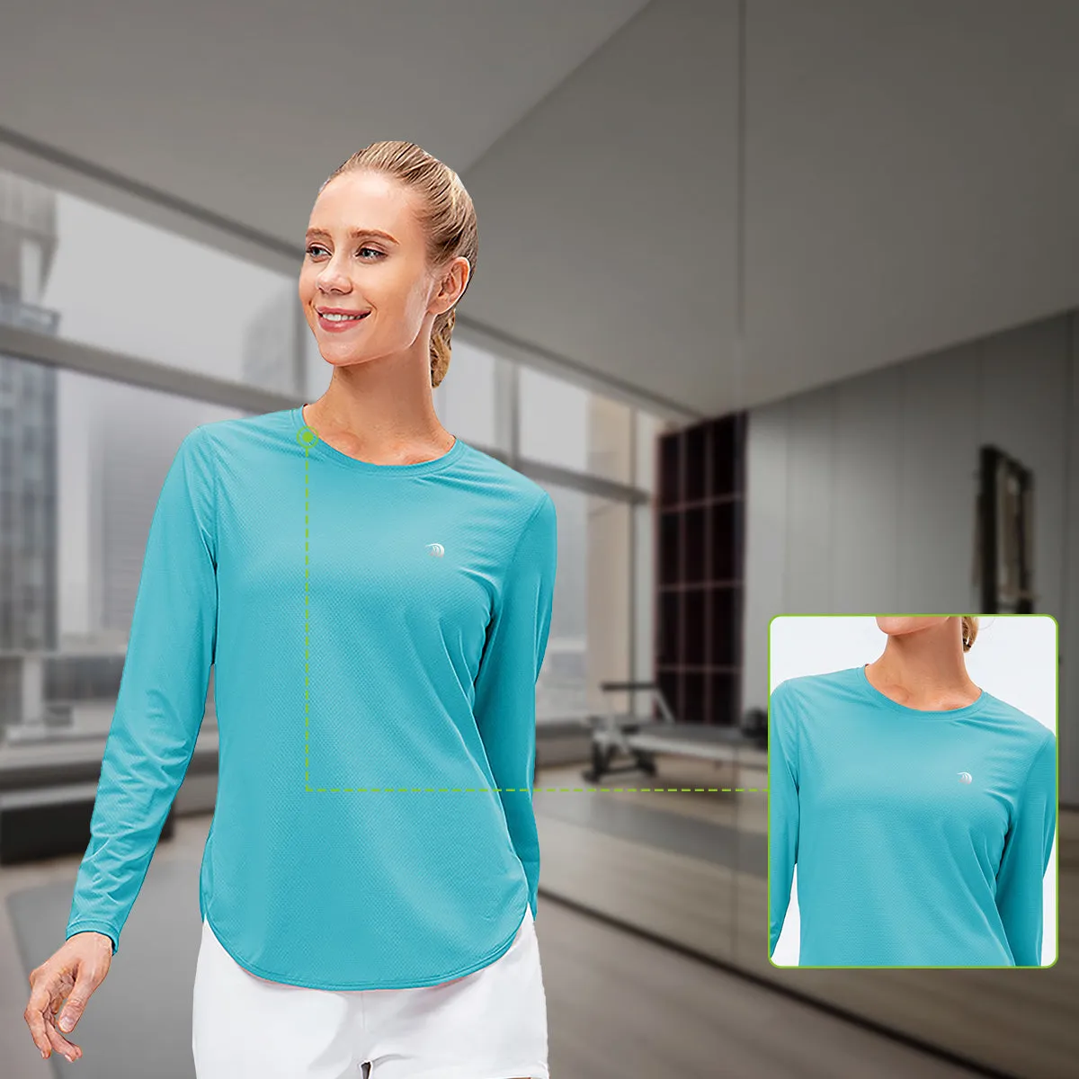 Women's UPF50  Sun Protection Yoga Shirt