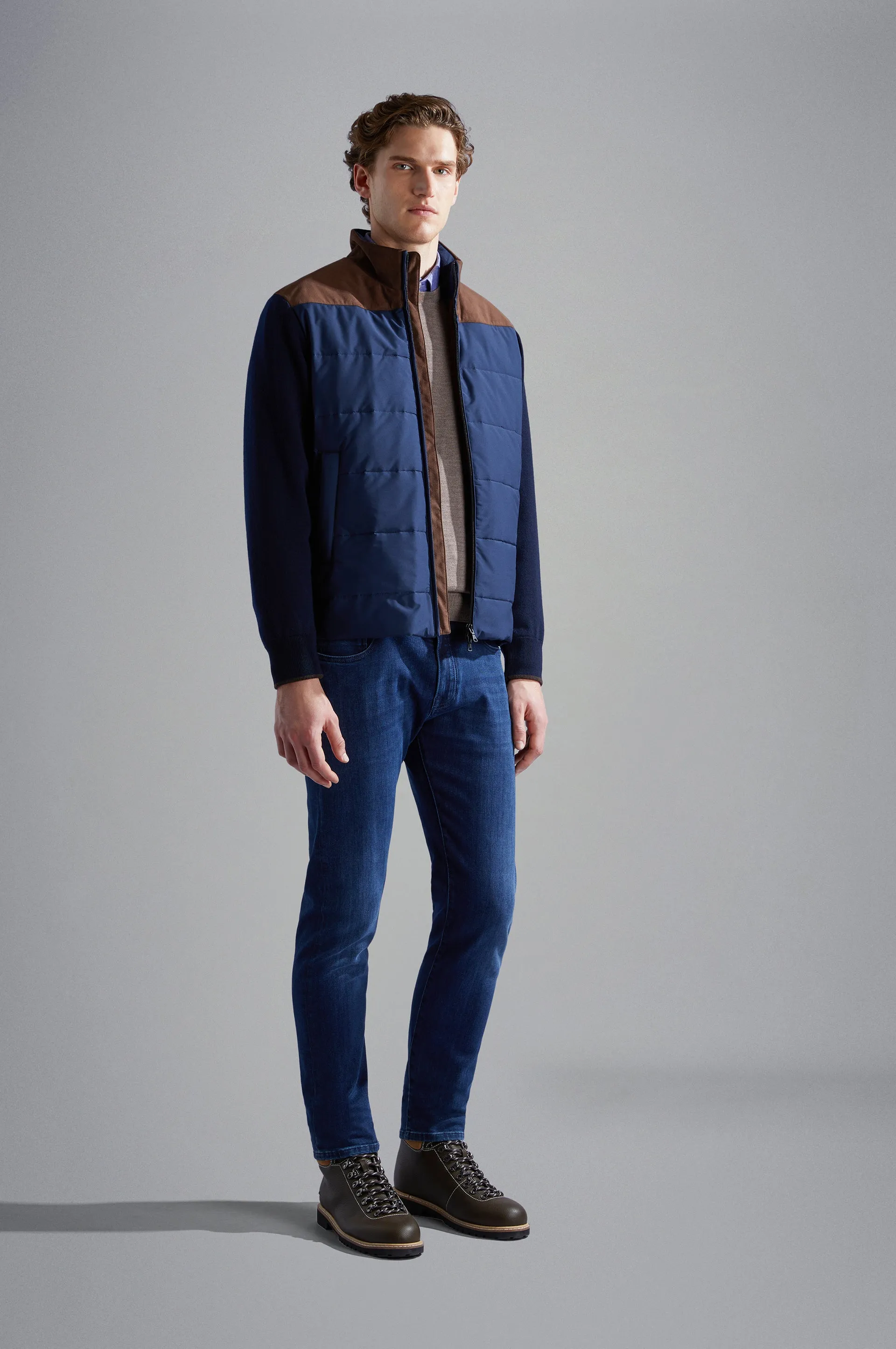 Wool Full Zip Hybrid with Typhoon Platinum & Alcantara