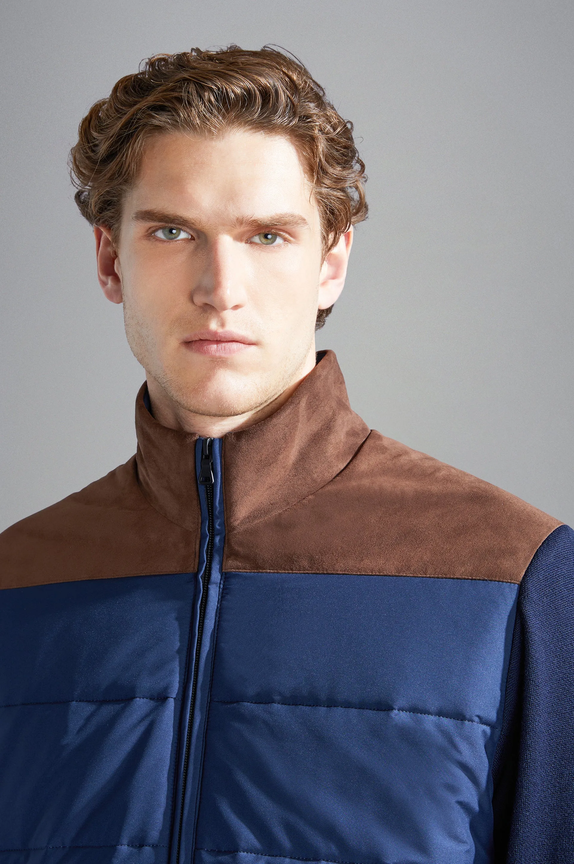 Wool Full Zip Hybrid with Typhoon Platinum & Alcantara